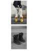 Mocassini Invernali Caldi in Velluto High-Top da Uomo - Giallo Casual Trendy Calzature da Lavoro Stivali in Cotone