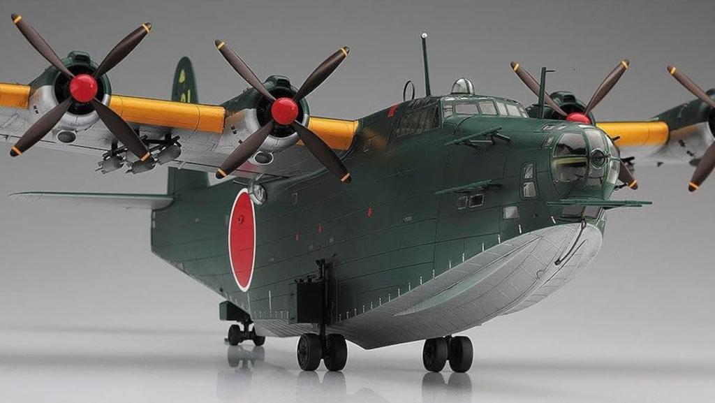 Hasegawa Japanese Navy Kawanishi H8K2 Type 2 Large Flying Boat Model 12 Plastic Model Kit E45 1/72