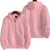 Unisex Britischer Stil Einfarbige Strickjacke mit Kapuze und Reißverschluss - Lockere Passform Sportliche Jacke