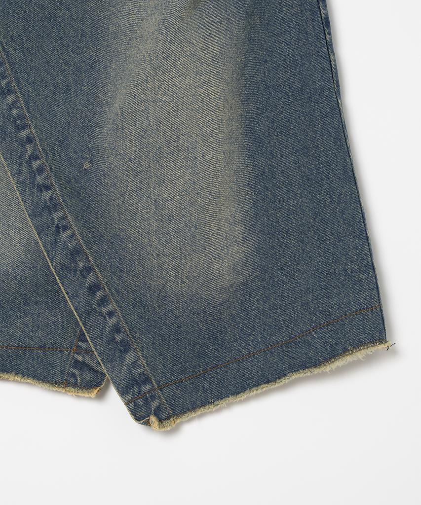 Milo Woman Denim Midi Wrap Skirt [Blue]