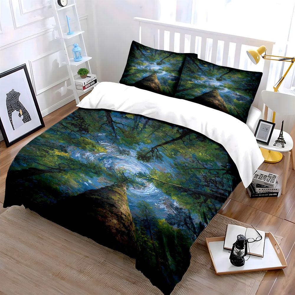 Tree Vortex with Sky. Bedding Sets Duvet Cover Sets Duvet Covers Pillowcases(1 * Duvet Cover 2 * Pillowcases, Without Duvet Insert)