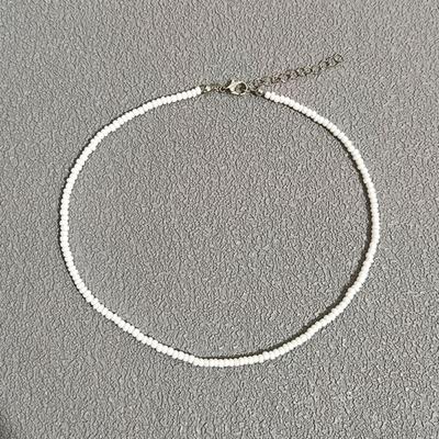 Neue trendige Choker-Halskette für Mädchen Bonbonfarbe Handgefertigt Rocailles Mode Halskette Geschenk für Freunde Party Böhmischer Schmuck