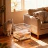 Cube Double-layer Fish Tank Plastic Cat Drinking Bowls Goldfish Tanks  Landscape Ecological