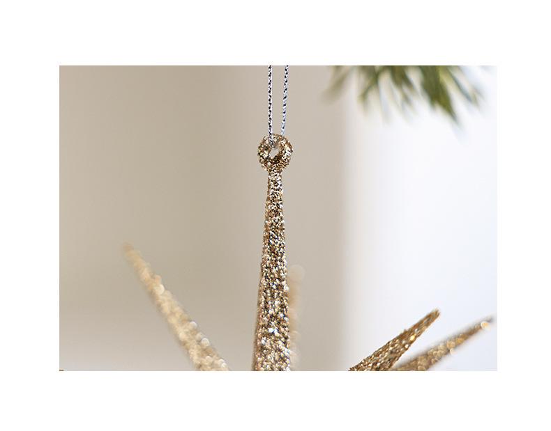 Ins Style Snowflake Star Christmas Tree Ornaments: Festive Decor for Holiday Atmospheres
