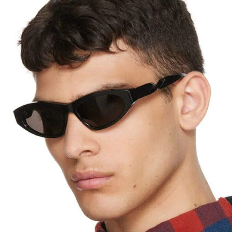 Small Frame Retro Cat Eye Sunglasses Punk Hip Hop Sun Glasses Twisted Fried Dough Twist Leggings Men's Women's Sunglasses