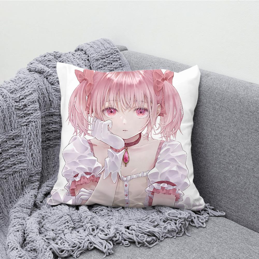 Puella Magi Madoka Magica Pillow Case Soft Cushion Cases for Farmhouse Sofa Decor Home Decorations and Protector Pillow Case