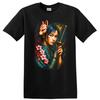 Japanese Style Woman Samurai T Shirt W/ Cherry Blossom Floral Tee