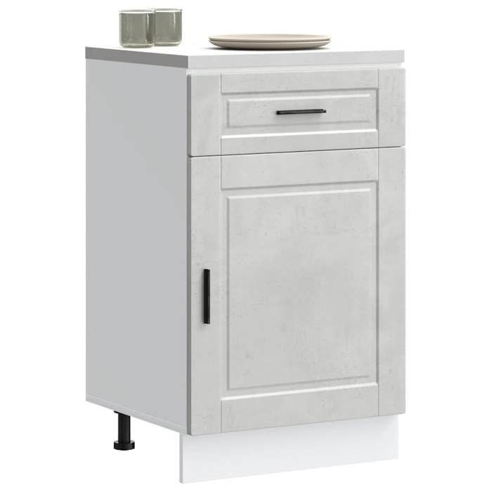 VidaXL Armoire de cuisine Porto gris béton bois d'ingénierie 853961