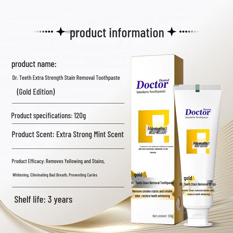 Dr. Dental Smoke Stain Removal Whitening Toothpaste