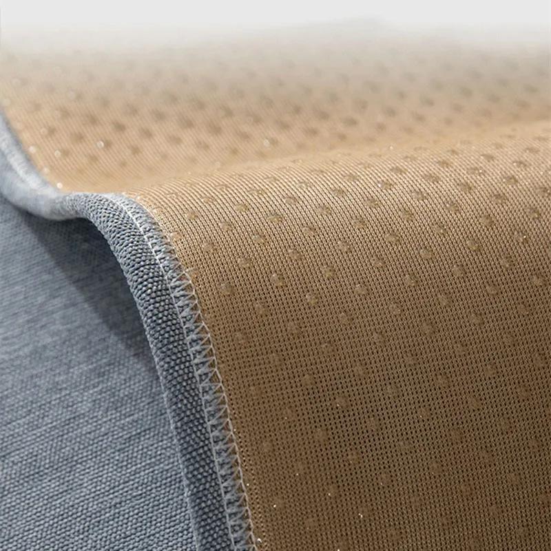 Høykvalitetsstoff Blå Sofatrekk Ensfarget Geometri Sklisikre Sofatrekk Broderi Sofahåndkle Lenestolpute Vår Sommer
