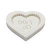 2pcs Silicone Wedding Chocolate Molds White Wedding Candy Molds Heart Fondant Molds  Cake Decorating
