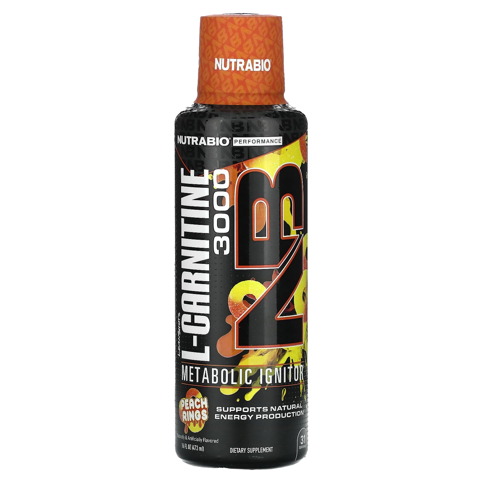 

Leanshots L-Carnitine 3000, Peach Ring, 473Ml(16Fl Oz)