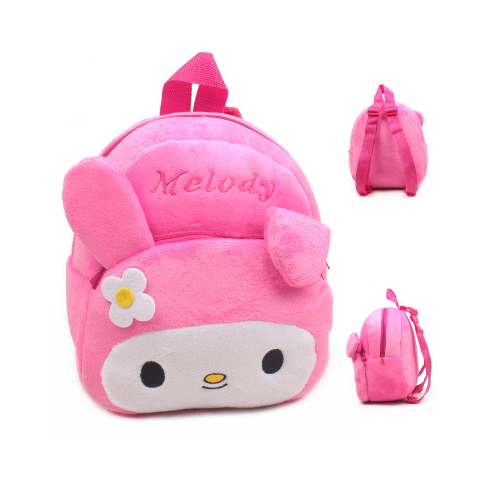 Kids Unisex Cute Cartoon Shape Soft Plush Backpack Large Capacity Travel Bag School Bag