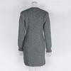 Autumn and Winter Long Sleeve Slim Fit Sexy Knitted Dress Women Fashion Round Neck Elegant Sweater Dress Woman High Waist Vintage Casual Dresses 25125