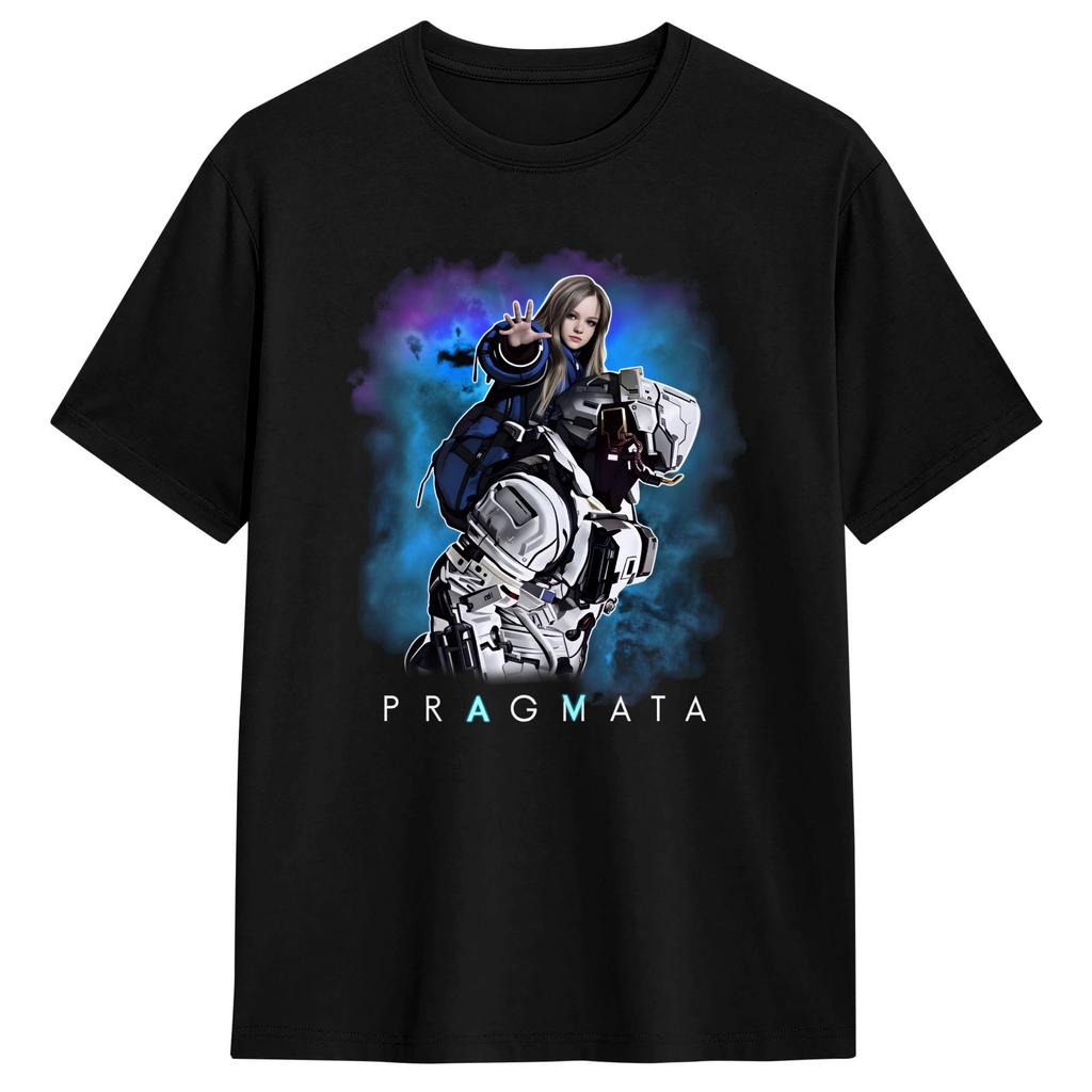 Pragmata Diana Scifi Gamer TShirt Unisex Aesthetic TShirts Summer O Neck Novelty Tees Print Oversized Clothes