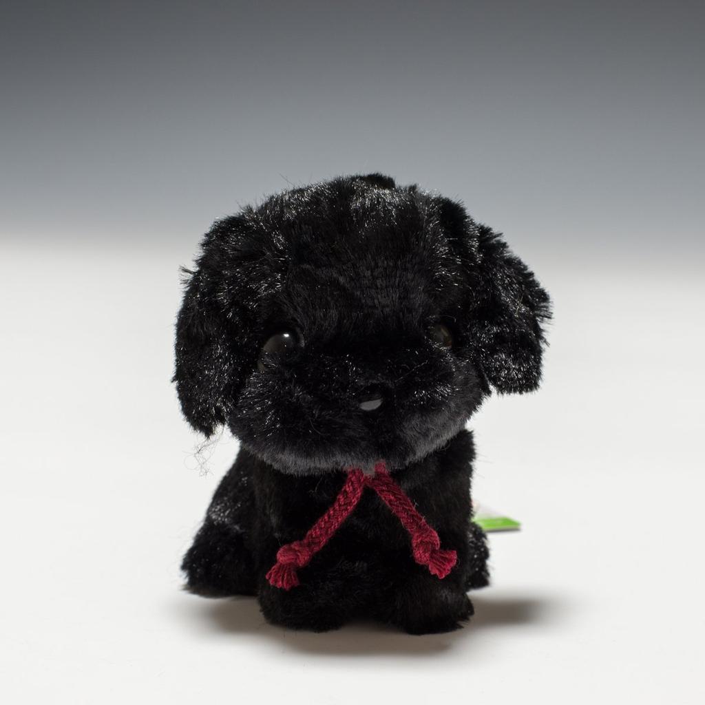 Doce Broto de Bambu Fontaine Pug Preto Brinquedo de Pelúcia 48235