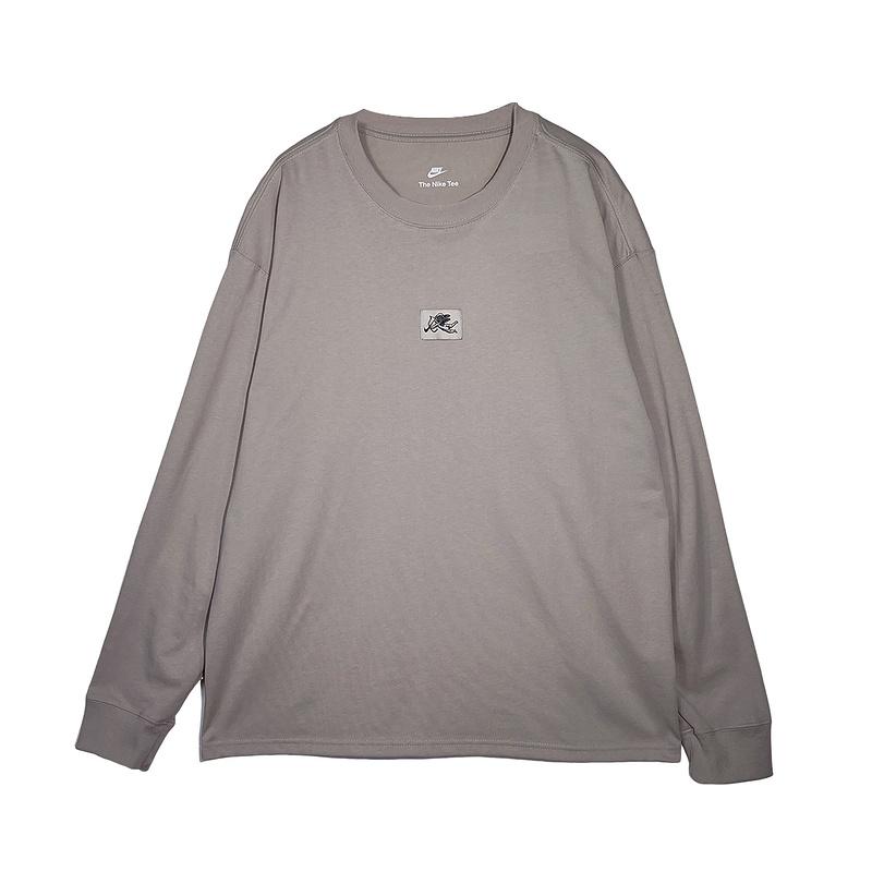 Nike T Shirts Men s Gray Crew Neck Moderate IO9761-236 2XL