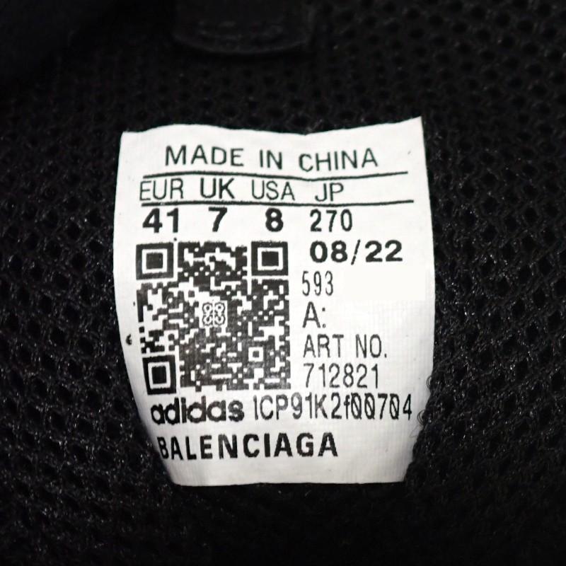 Balenciaga 712821 Sneakers Black Leather Mens