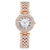 Luxury Women's Diamond Quartz Watch | Lightweight Bracelet with Roman Numerals