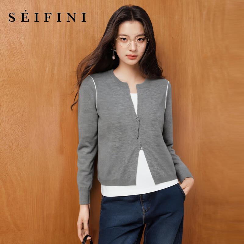 

Женский вязаный свитер SEIFINI с эффектом двухслойности S