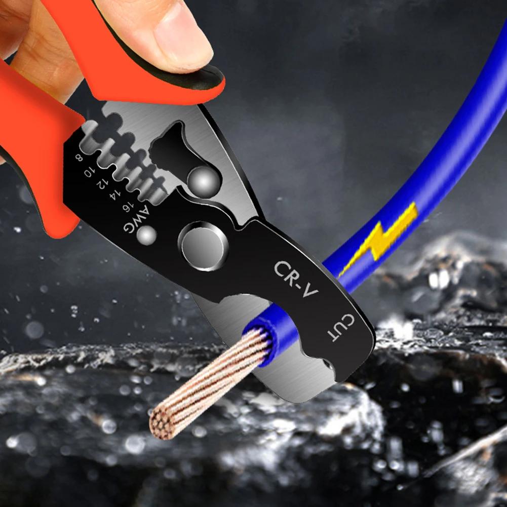 7  Cable Cutters Wire Strippers Multifunction Manual Pliers Electrician Wire Cutting Wire Twisting Tool Stripping Hand Tool China Mainland