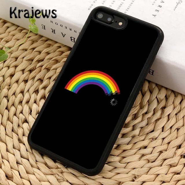 

Krajews RAINBOW FLAG GAY LESBIAN PRIDE LGBT Phone Case For iPhone 17 Air 16 15 14 plus 11 12 13 pro max coque Fundas iPhone 13