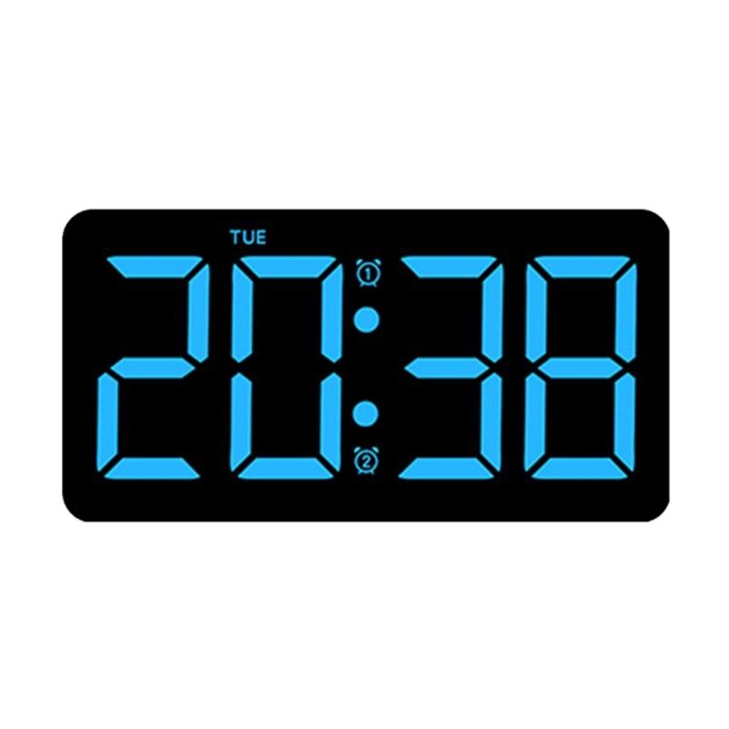 

Large Digital Clock Wall Clock with Date and Temperature Display Bedroom Office Decors
