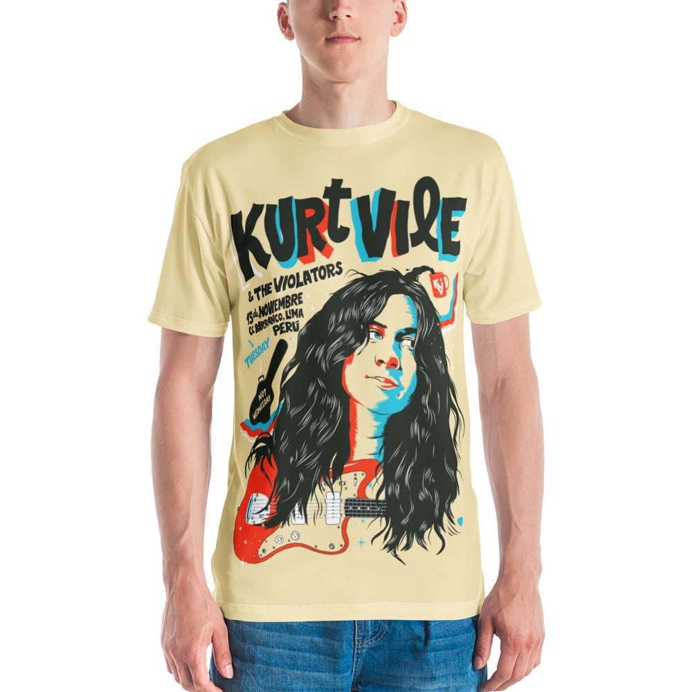 Kurt Vile All-Over Print Men s Crew Neck Unisex T-Shirt XL