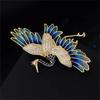 Pc Fashion Exquisite Crane Brooch Pin Creative Personalized Jewelry Accessories Party Birthday Gifts Suitable for Men and Women