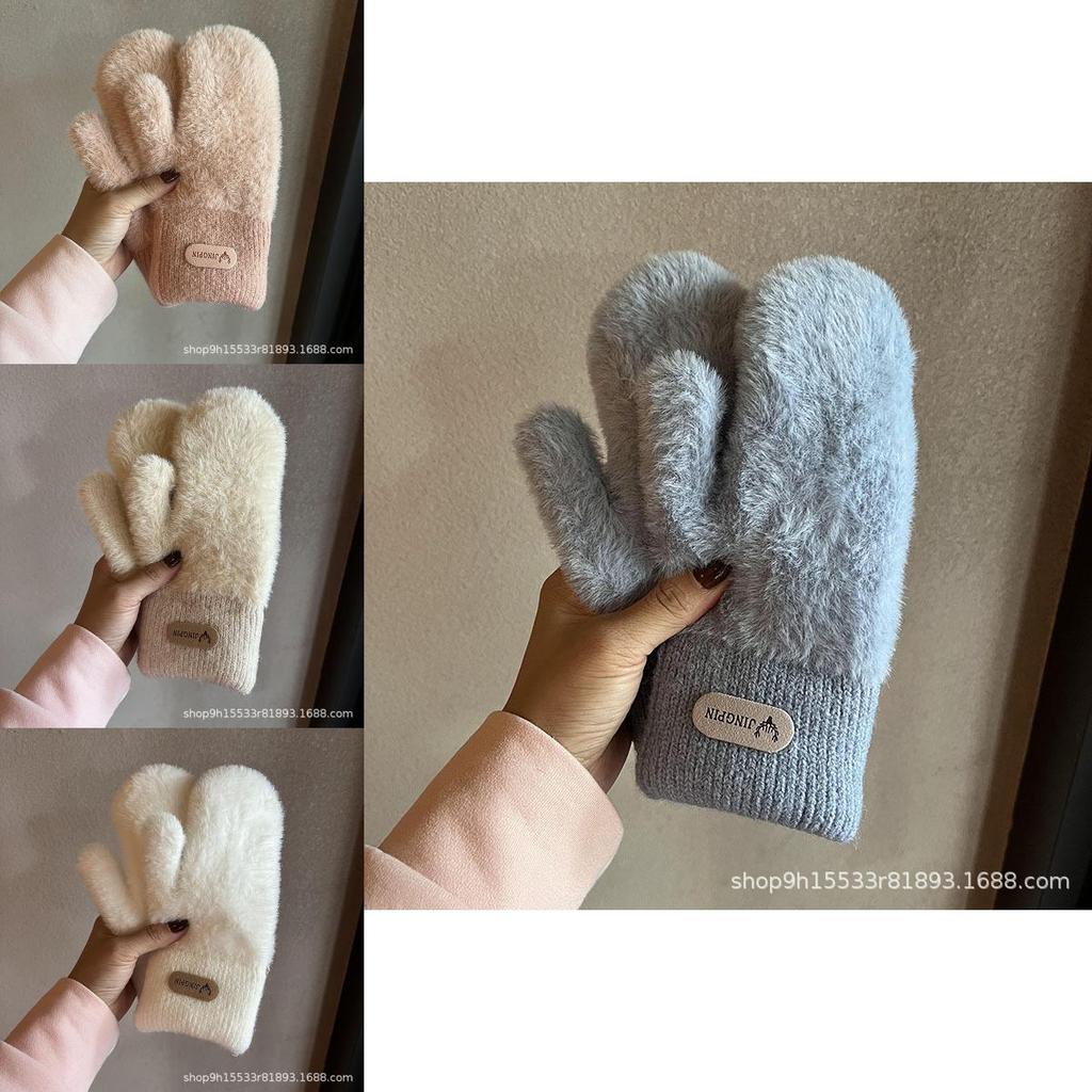 Winter Warmth Gloves For Women With Plush Lining For Commuting And Outdoor Activities