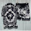 2024 Summer European & American Trend: Men's Casual Digital Print Shirt & Shorts Set