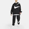 Nike Women's Black Letter Print Knitted Hoodie