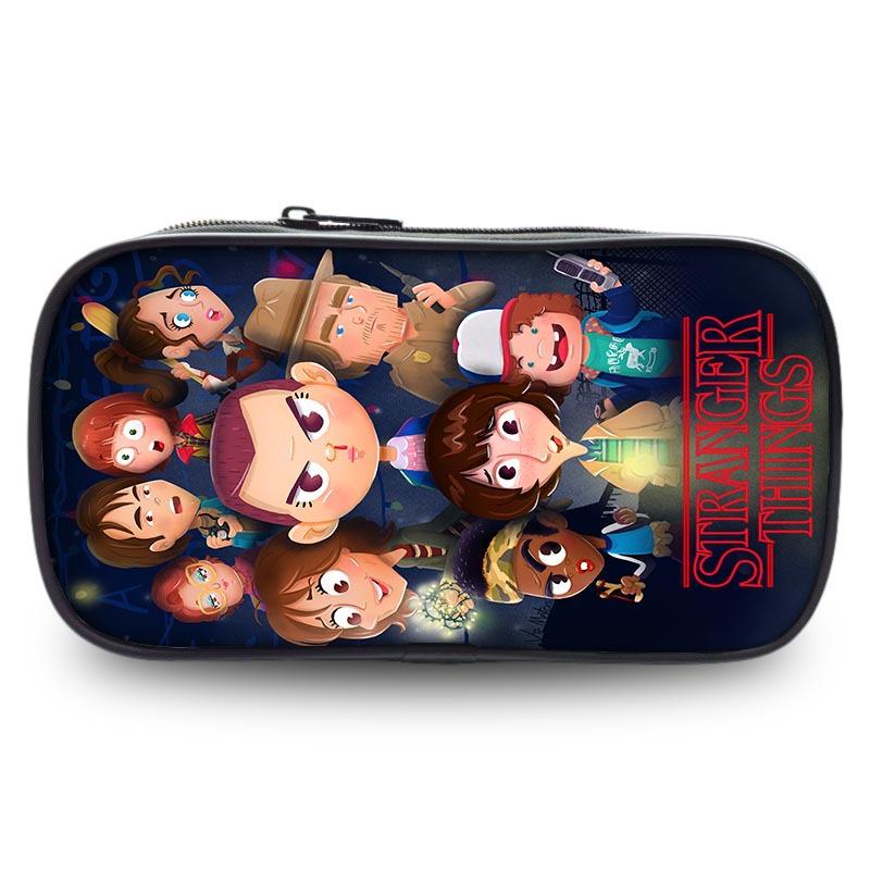 Stranger Things Student Pencil Case Large Capacity Single Layer Stationery Box Stationery Bag Storage Bag Environmentally Friendly And Portable