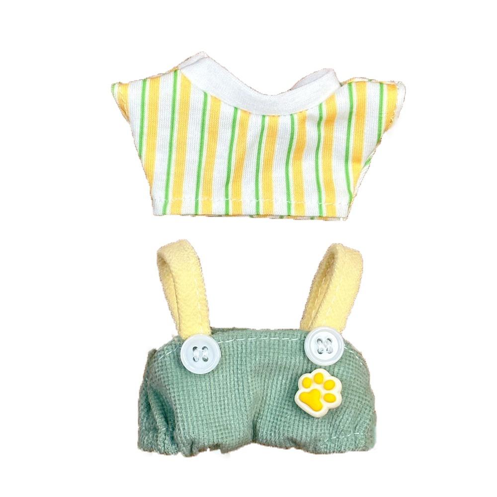 Cat Paw Pants 10cm Cotton Doll Clothes Suit Doll Dress Up Set Doll Clothes Outfit  Children's Gift