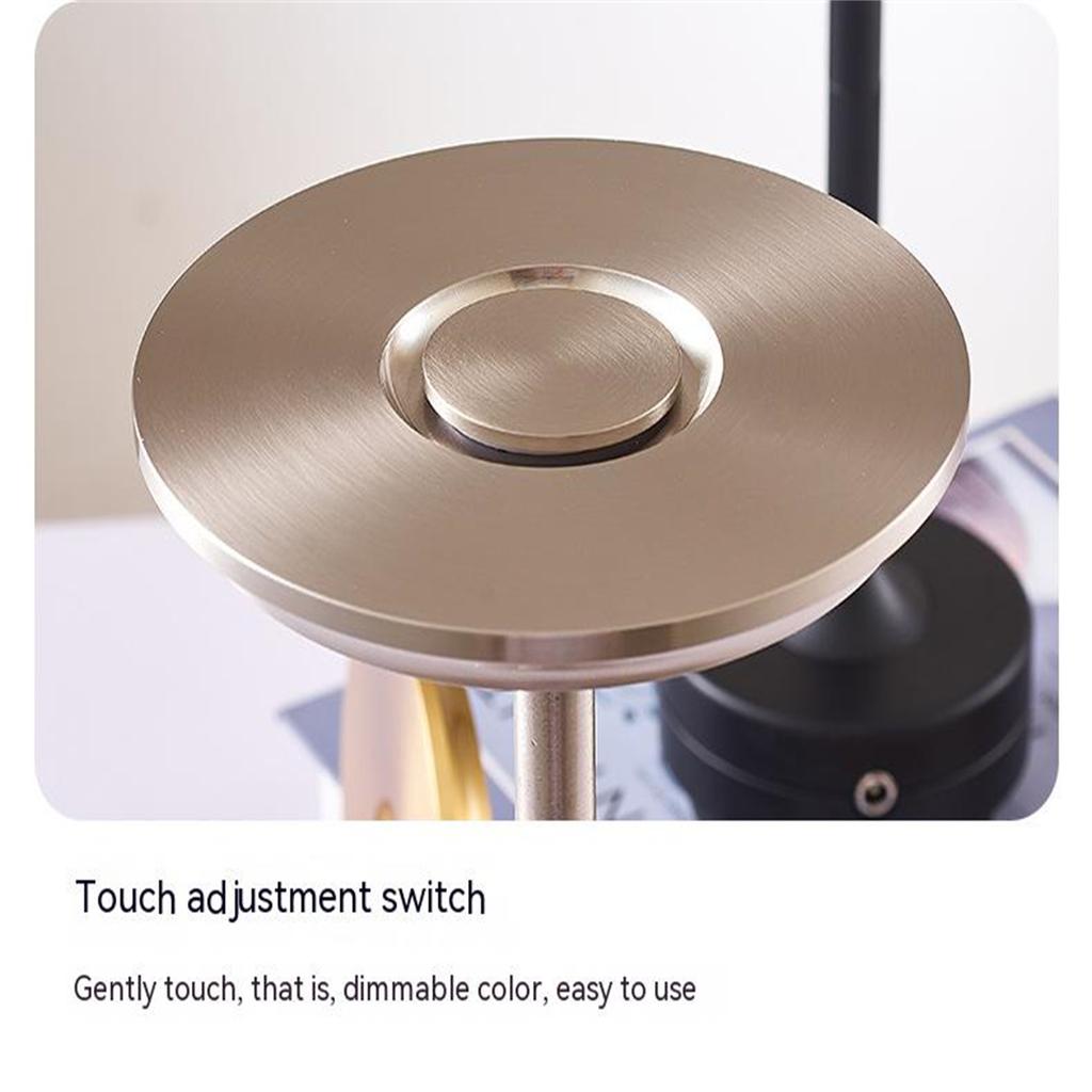 Retro Einfache Schreibtischlampe USB Wiederaufladbar Tragbar 3-Farben-Licht Stufenlose Dimmfunktion Touch Schreibtischlampe Für Restaurant Bar