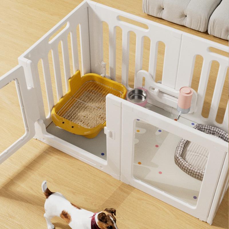 Panoramic Transparent Dog Barrier for Medium & Small Pets - Indoor Use