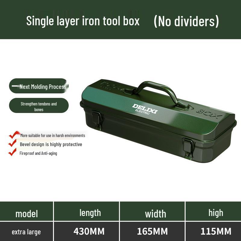 Industrial-Grade Multifunctional Metal Tool Storage Box