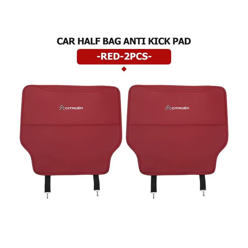 Leather Car Seat Back Protector Mat Prevent Dirty Anti Kick Pad For Citroen Grand Berlingo Jumper Celysee Xsara Picasso Aircross