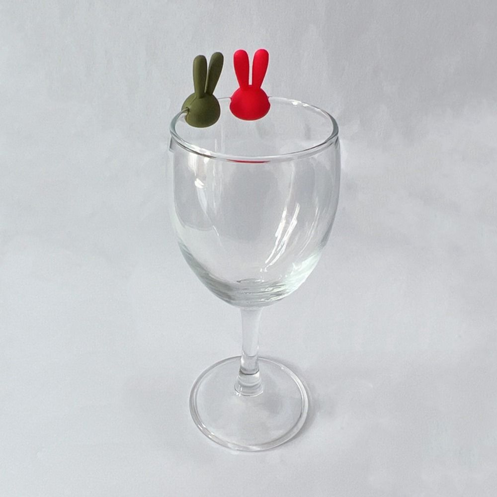 Creative Wine Glass Tags Silicone Wine Cup Marker New Drink Markers Bar Kitchen