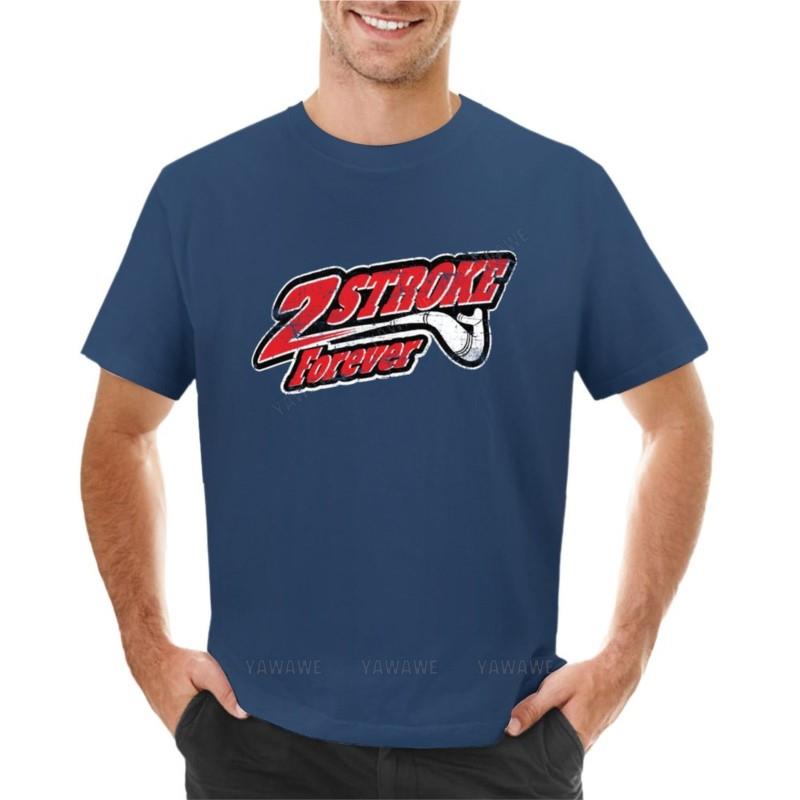 T-shirt Motocross Enduro Dirtbike 2 Tempi Per Sempre felpa t-shirt da uomo pacco t-shirt uomo cotone girocollo t-shirt