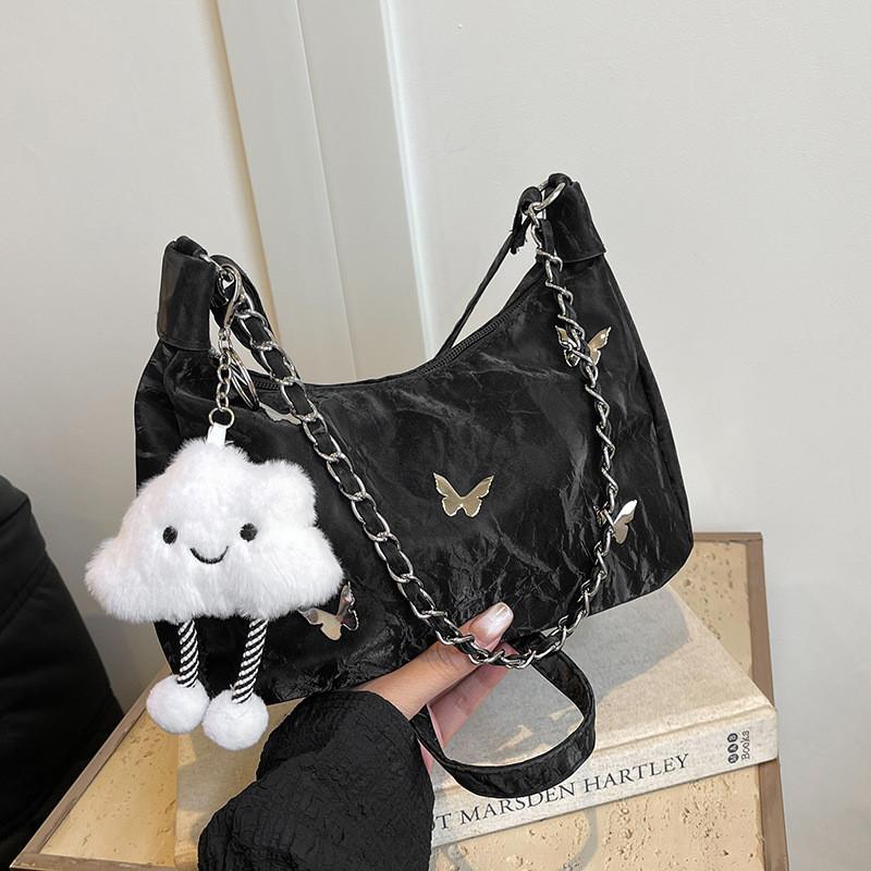 

Chic And Trendy Summer Tote Bag With Beautiful Design For Everyday Use In Multiple Colors Without Pendant чёрный