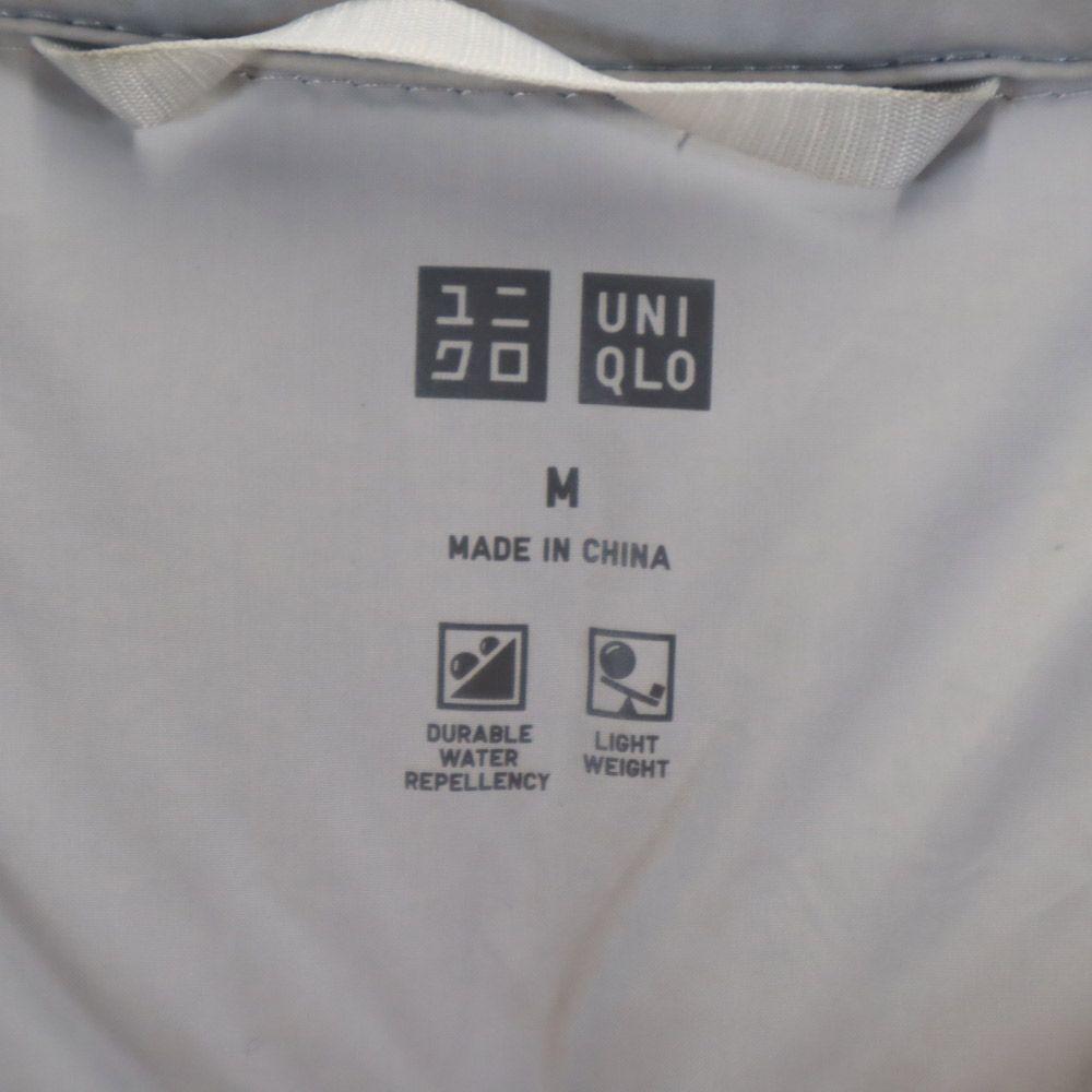 Uniqlo Seamless Ultra Light Down Jacket M Gray Hood Women Used