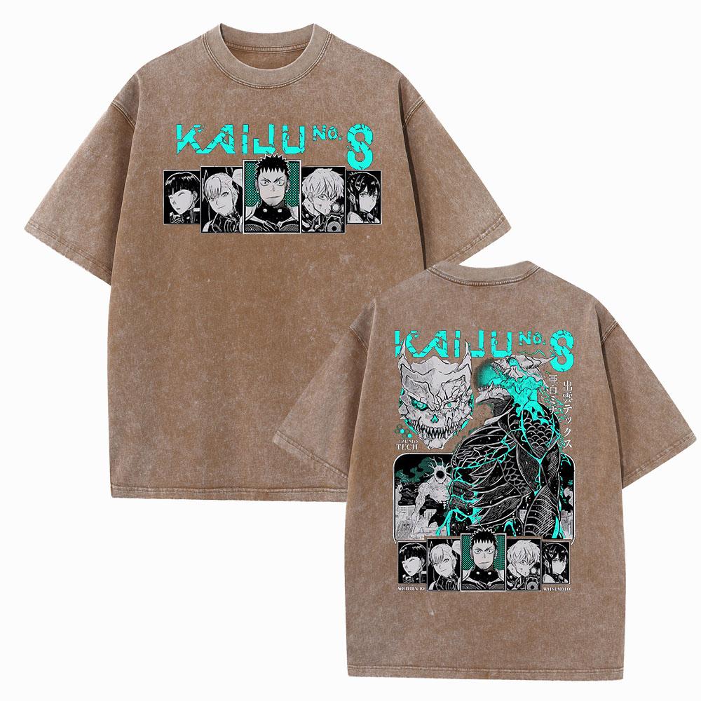 Anime Kaiju No 8 Season 2 Shirts Harajuku Vintage O-Neck Short Sleeve Cotton Man Woman T-Shirts Gift Tops