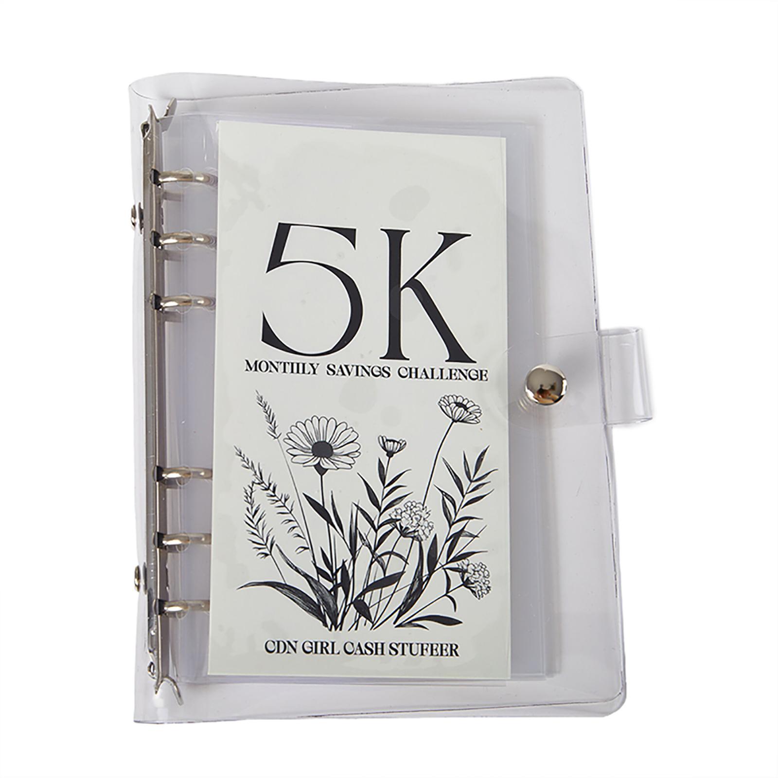 

Альбом Money Saving Challenge, большая емкость, 2500 отделений, ежемесячный переплет Money Saings, буклет из ПВХ с отрывными листами B