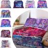 This Cozy Blanket Features A  And  Print Inspired By  Witcher Girls, Showcasing The Characters In Action.