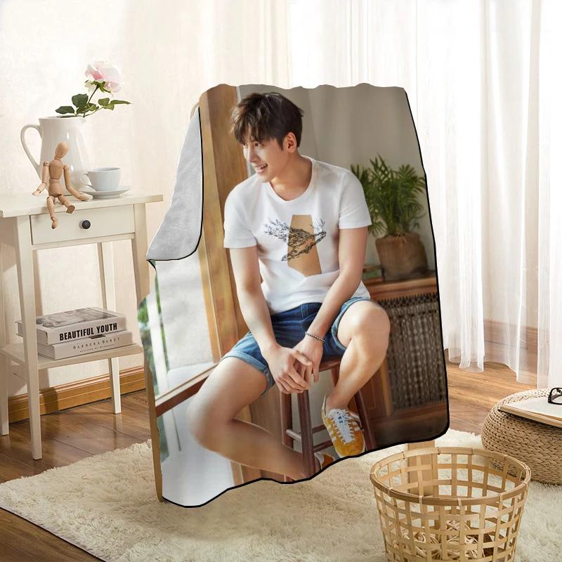 Neuer Artikel Ji Chang Wook Decken Druck Weiche Decke Überwurf für Zuhause/Sofa/Bettwäsche Tragbare Erwachsenen Reise Abdeckdecke