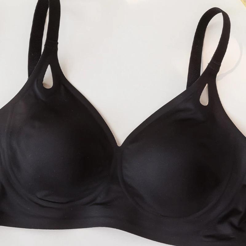

Light Purple Seamless Wireless Bra Large Bust Minimizer M чёрный