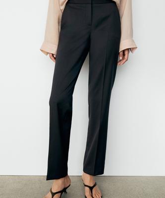 Masimodutti 100% Cool Wool Straight Pants