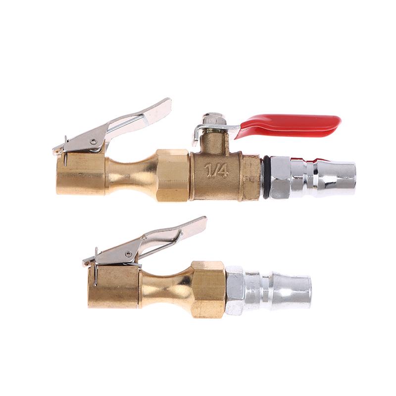 Chuck Quick Inflation Hose Nozzle Car Tire Inflator Nozzle Lock On Tire Inflator With Valve Air Compressor Adapter For Car Suv