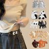 Waist Adjust Jeans Buttons Cartoon Animals Waist Buckle Portable Pants Pins
